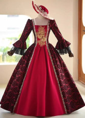 Burgundy Masquerade Gown
